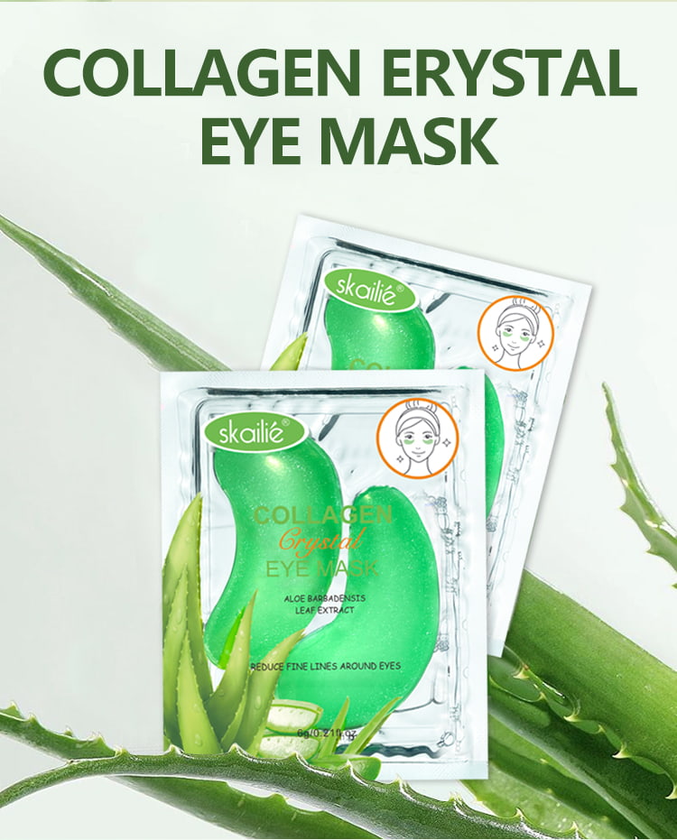 Masque pour les yeux au collagène à l'aloe vera