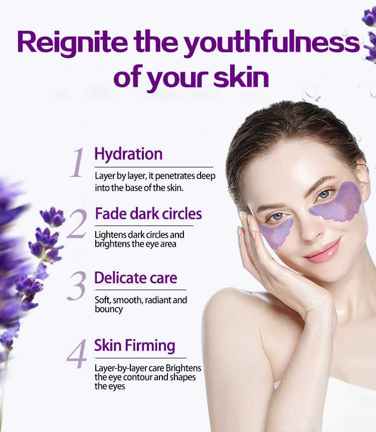 Masque pour les yeux en cristal de lavande