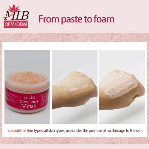 Masque facial à bulles roses
