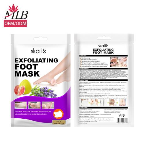 Masque exfoliant pour les pieds à la lavande
