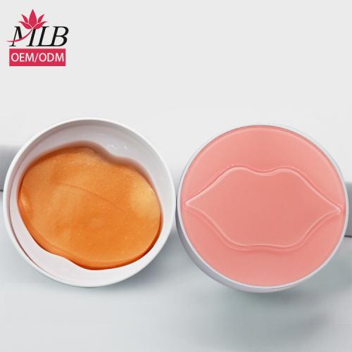 Masque patch pour les lèvres en hydrogel doré pour les rides
