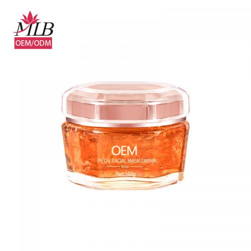 Crème de masque facial aux pétales de rose OEM