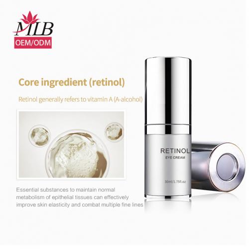 Crème pour les yeux au rétinol de marque privée