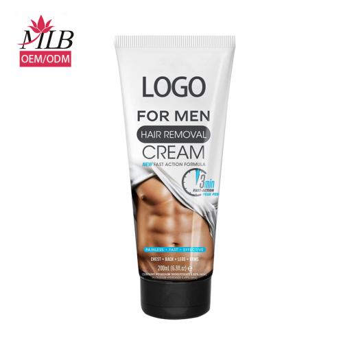 Crème dépilatoire de marque privée pour hommes