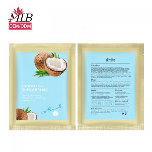 Feuille de masque facial nourrissant à la noix de coco