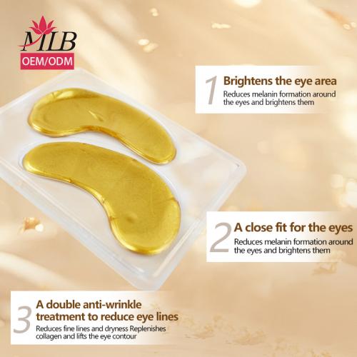 Masque pour les yeux en cristal doré Skailie Snail