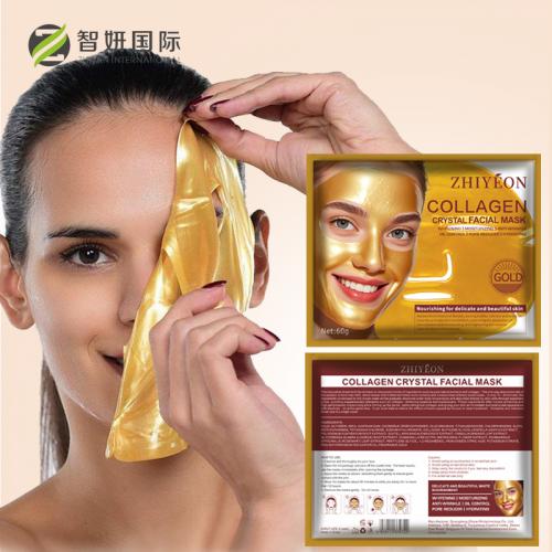 Étiquette privée du masque facial collagène en or