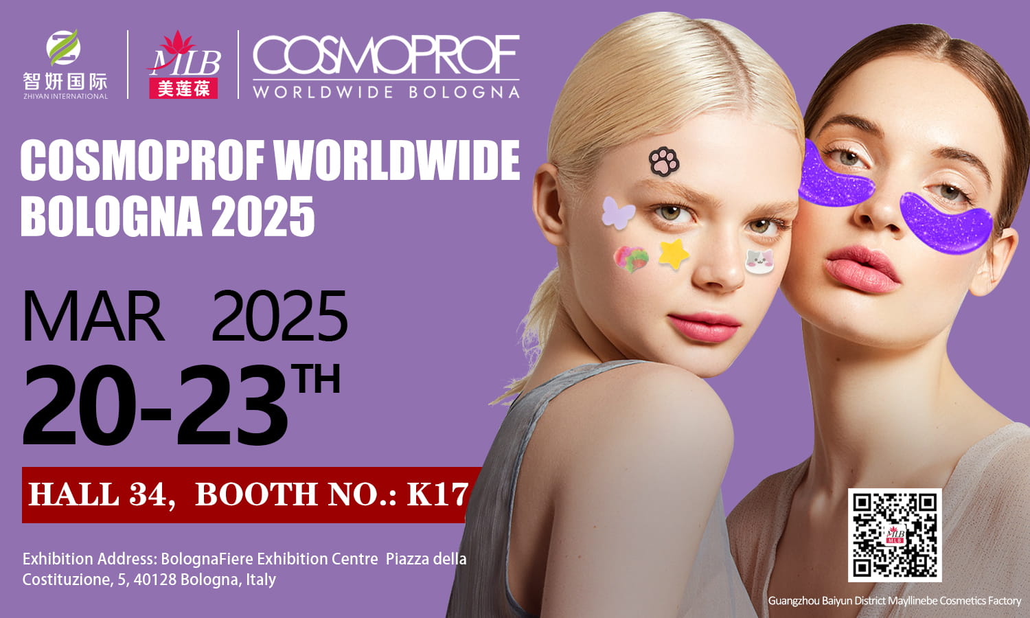 Mayllinebe participe au COSMOPROF WORLDWIDE BOLOGNA 2025